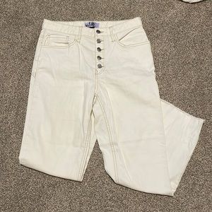 White Straight Leg Jean